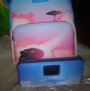 Star wars mini backpack and wallet